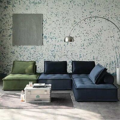 Modern Sectional Daybed Corner Modular Couch Cube Sofa For Living Room