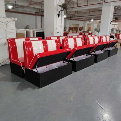 American Restaurant Fast Food Booth Seating Retro 1950S Long Sofa