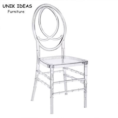 Rental Wedding Banquet Chair Stacking Plastic Transparent Clear Phoenix Chair