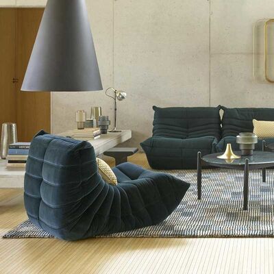 Fabric Single Seater Armchair High Density Foam Living Room Leisure Sofa