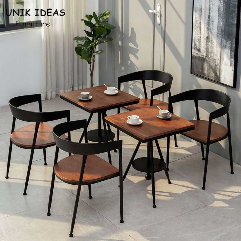 Pub Restaurant Rustic Cafe Table And Chairs 4 Piece Bistro Set Wooden Round