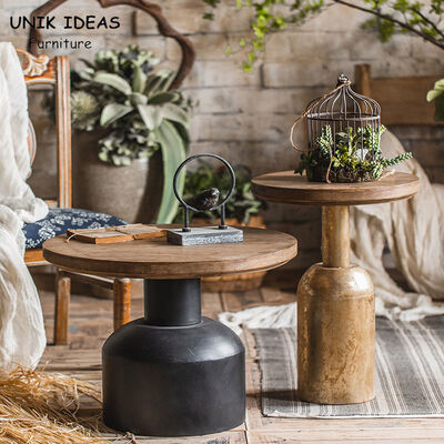 قیمت خوب Antique Hand Carved Luxury Center Table 8.5kg Decorative Solid Wood Round آنلاین