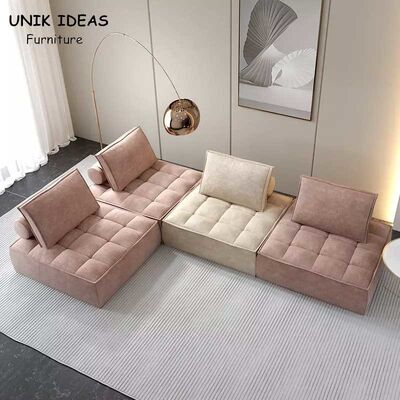 قیمت خوب Modern Sectional Daybed Corner Modular Couch Cube Sofa For Living Room آنلاین