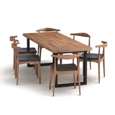 قیمت خوب Country Style Dining Room Luxury Furniture Wooden Table And Chair آنلاین