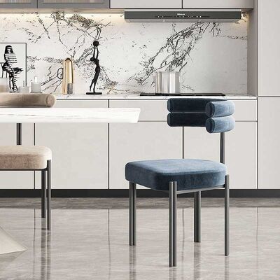 قیمت خوب Italian Simple Half Arc Armchair Home Leisure Negotiation Dining Chair آنلاین