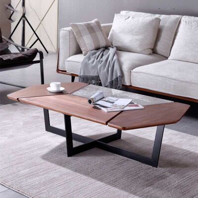 قیمت خوب Minimalist Style Luxury Center Tables Retro Unique Shape Two Tone Color Palette آنلاین