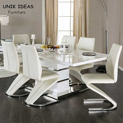 قیمت خوب MDF Extendable Dining Table Set 6 / 8 Seat For Modern Apartment آنلاین