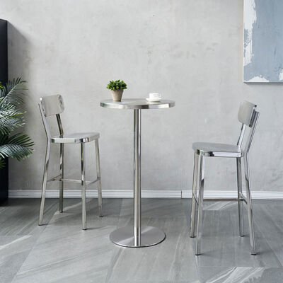 قیمت خوب صندلی KTV از فولاد ضد زنگ و مجموعه میز بار SH60cm آنلاین