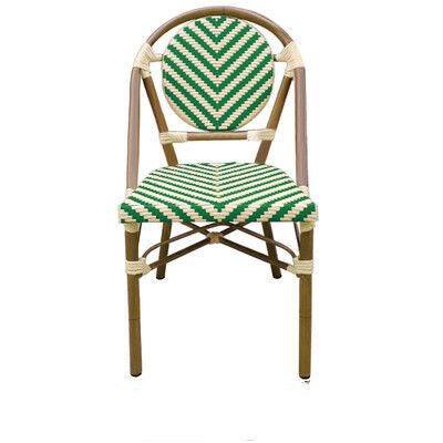 قیمت خوب Cheap Wholesale Aluminium Frame Stacking Restaurant Furniture Garden Sets Outdoor Bistro Chairs آنلاین