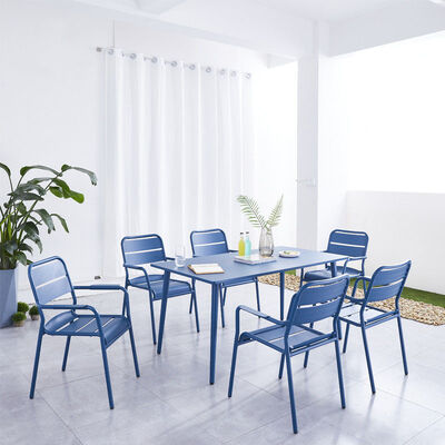 قیمت خوب مبلمان رنگارنگ تراس بالکن قابل انباشت در فضای باز باغ میز قهوه و صندلی ضد آب آنلاین