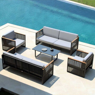 قیمت خوب Patio Sofa Chair Sale Aluminum Alloy High Quality Modern Rattan Garden Furniture Set آنلاین
