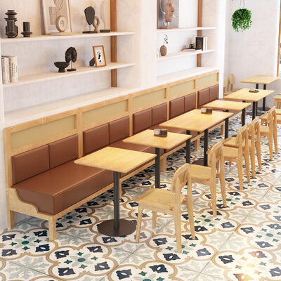 قیمت خوب Customized New Design Woven Rattan Chair and Sofa Plywood Table Restaurant Cafe Sets آنلاین