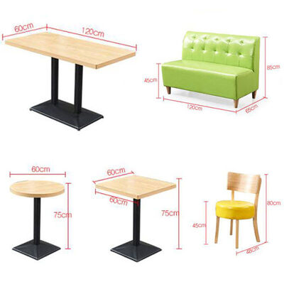 قیمت خوب Popular Design Milk Tea Shop Booth Sofa Seating Customized Dining Table and Chairs for Restaurant Commercial Furniture for Cafe آنلاین
