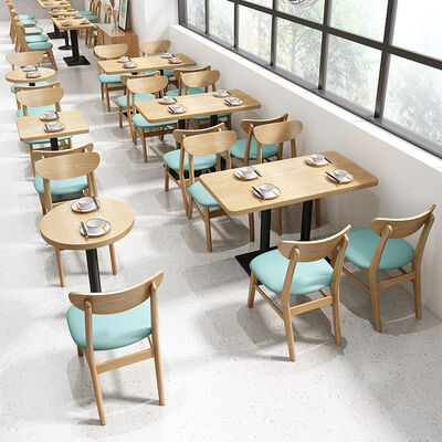 قیمت خوب Modern Restaurant Dining Table and Chairs Sets Solid Wood Coffee Crisps Chair Many Options آنلاین