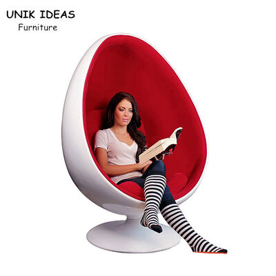 قیمت خوب Lounge Pod Fiberglass Egg Chair Swing Indoor With Speaker Living Room 135cm آنلاین