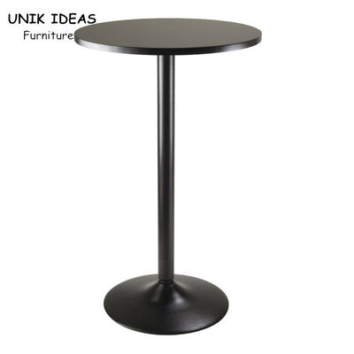 قیمت خوب Counter Metal Bar Height Table Outdoor Black Round  23.7