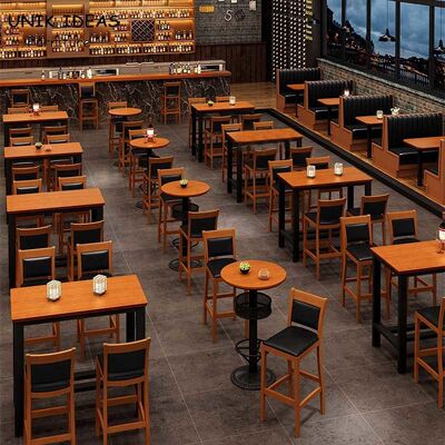 قیمت خوب Deck Outdoor Bistro Bar Tables Set Commune Industrial Style Wood آنلاین