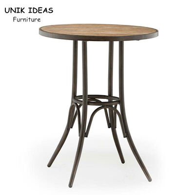 قیمت خوب Patio Folding Bistro Bar Table Iron 180cm Wood Steel Garden Pub Cafe آنلاین