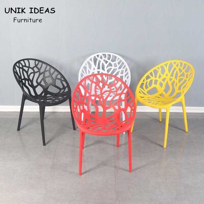 قیمت خوب PP Plastic Stackable Dining Room Chairs Modern Leisure Garden 45x48x80cm آنلاین