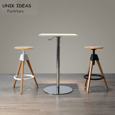 قیمت خوب Metal High Bistro Bar Table 200cm 40cm 50cm Nordic Coffee Dining Table آنلاین
