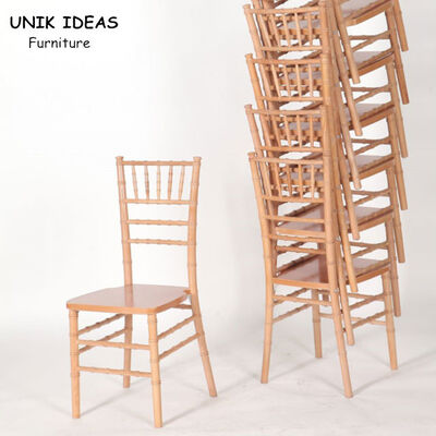 قیمت خوب Folding Wedding Banquet Chairs With White Cover Rustic Wooden Chiavari Chair آنلاین