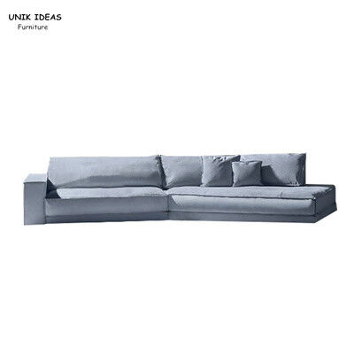 قیمت خوب 8 Ft 3 Person L Shaped Couch Comfy Fabric Modern Corner Sofa Living Room آنلاین