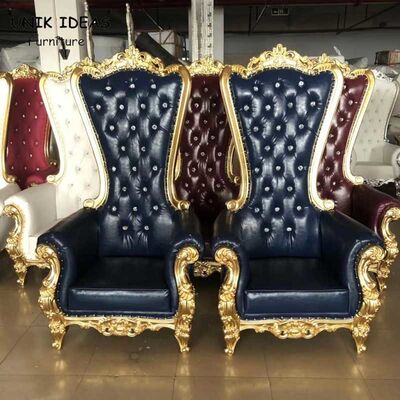 قیمت خوب Red Blue White King And Queen Wedding Chairs For Rent High Back Royal Unik Ideas آنلاین