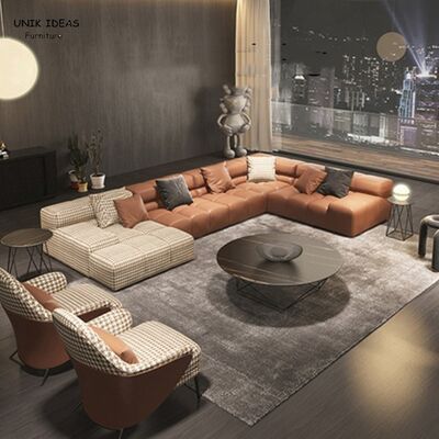 قیمت خوب Black Blue Brown Velvet Sectional Couch Sofa Low Back Living  Large Loveseats آنلاین