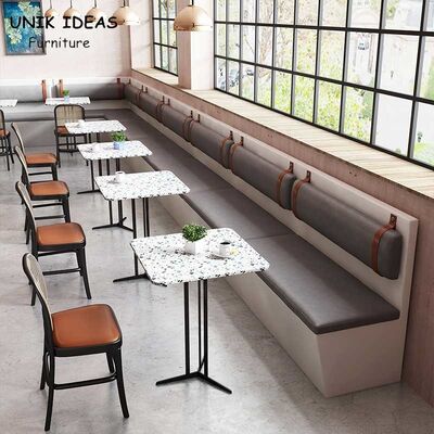 قیمت خوب Cafe Style Dessert Shop Restaurant Dining Table And Chairs 100CM 110CM 120CM آنلاین