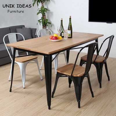 قیمت خوب 90 X 90 4 Seater Retro Industrial Vintage Kitchen Table And Chairs Metal آنلاین
