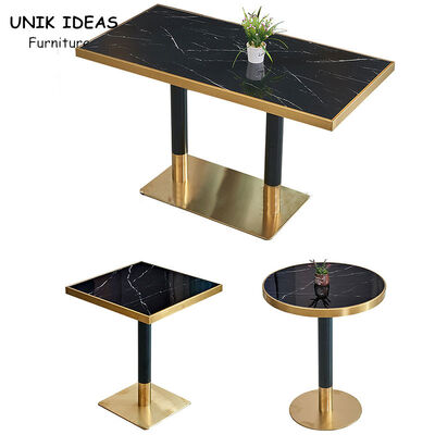 قیمت خوب 180cm 160cm 150cm 140cm Rectangle Marble Dining Table And Chairs Set آنلاین