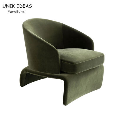 قیمت خوب Sofa Single Seater Armchair Velvet Green Lounge Italian Design 75x82x69cm آنلاین