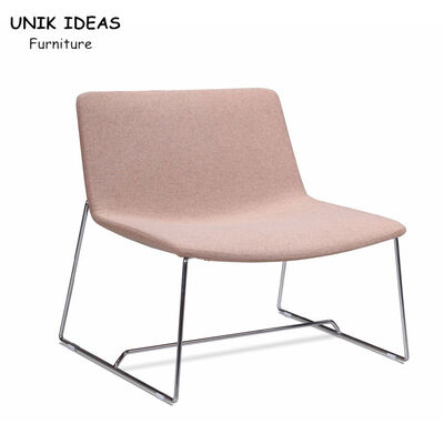 قیمت خوب Modern Comfortable Single Seater Sofa Without Arms Armless Pink Accent Hotel آنلاین