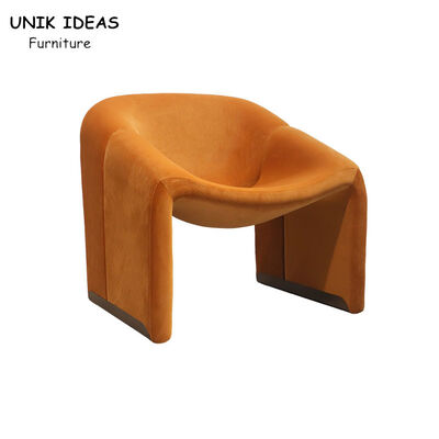 قیمت خوب Office Single Seater Sofa Brown Luxury Velvet Armchair Hotel Lobby 76x67x70CM آنلاین