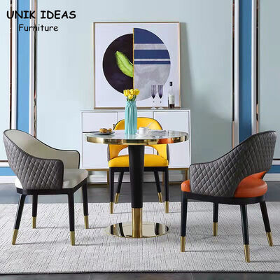 قیمت خوب 0.6CBM Nordic Dining Chair 4 Seater Scandinavian Dining Room Table And Chairs Marble آنلاین