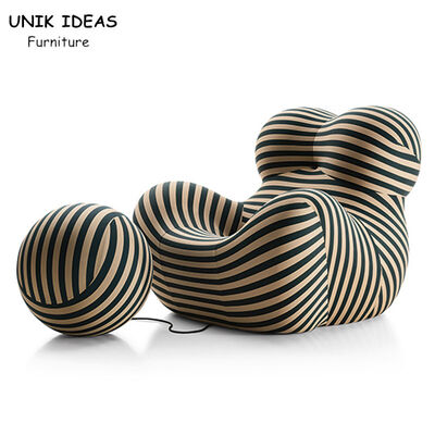 قیمت خوب Ball Shaped Single Seater Lounge Chair Couch Lazy Floor 102x95x38cm آنلاین