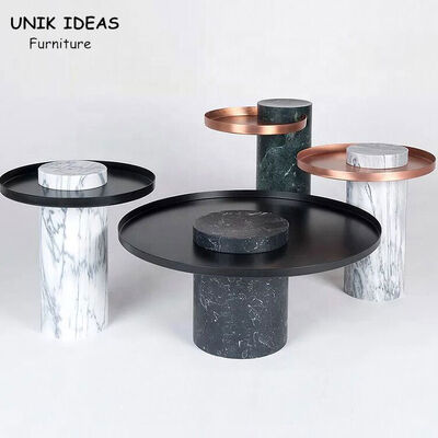 قیمت خوب Marble Top Round Center Table For Dining Room Bedroom Italian Ss 400x420mm آنلاین