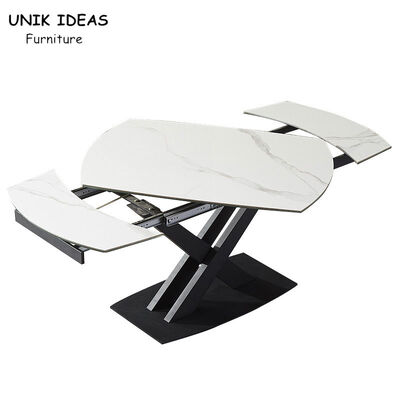 قیمت خوب 2 Seater Small Extendable Dining Table And Chairs Black White Long Flexible Sets آنلاین