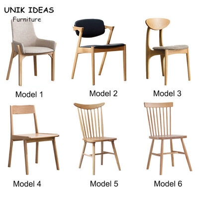 قیمت خوب White Black Grey Scandinavian Dining Chairs Wood Oak Windsor Restaurant آنلاین