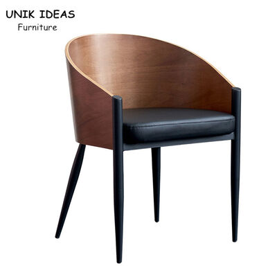 قیمت خوب Leisure Cafe Costes Nordic Style Dining Chair Wood Pu Seat آنلاین