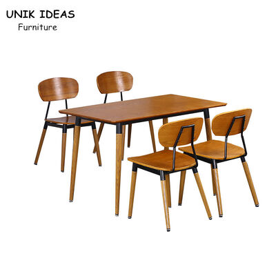 قیمت خوب 79cm Bent Plywood Dining Chair Retro Coffee Shop Fast Food Restaurant آنلاین