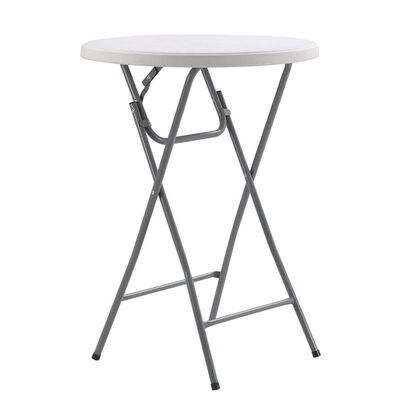 قیمت خوب HDPE Plastic Folding Bar Height Bistro Table Portable Round For Party Event Cocktail آنلاین